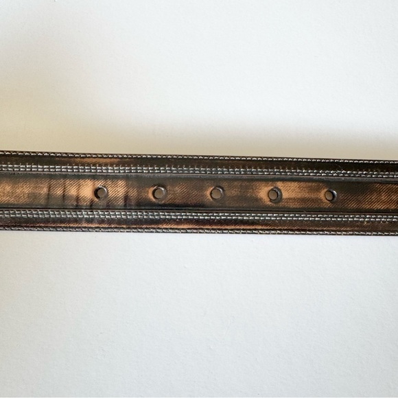 New Mezlan Men's Brown Leather Belt Made in Spain Size 36 - Picture 7 of 10